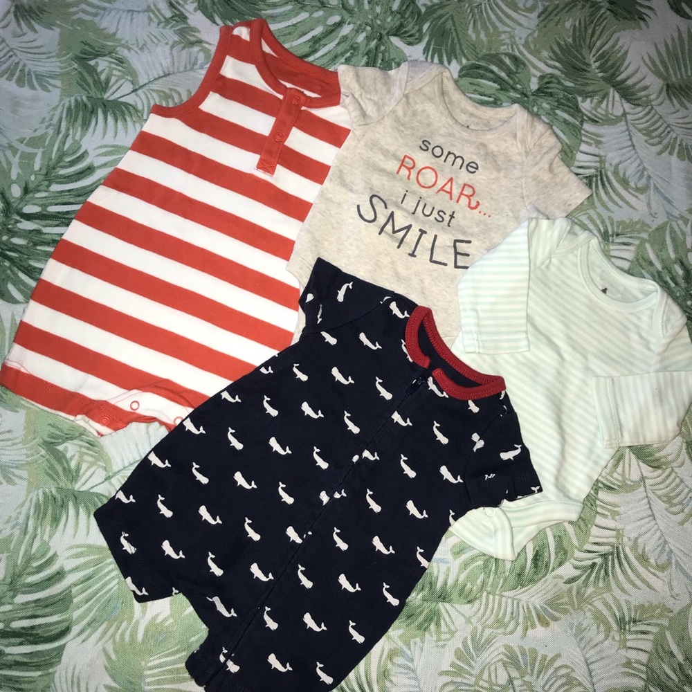 Newborn boy lot babygap set of 4, 0-3 months
